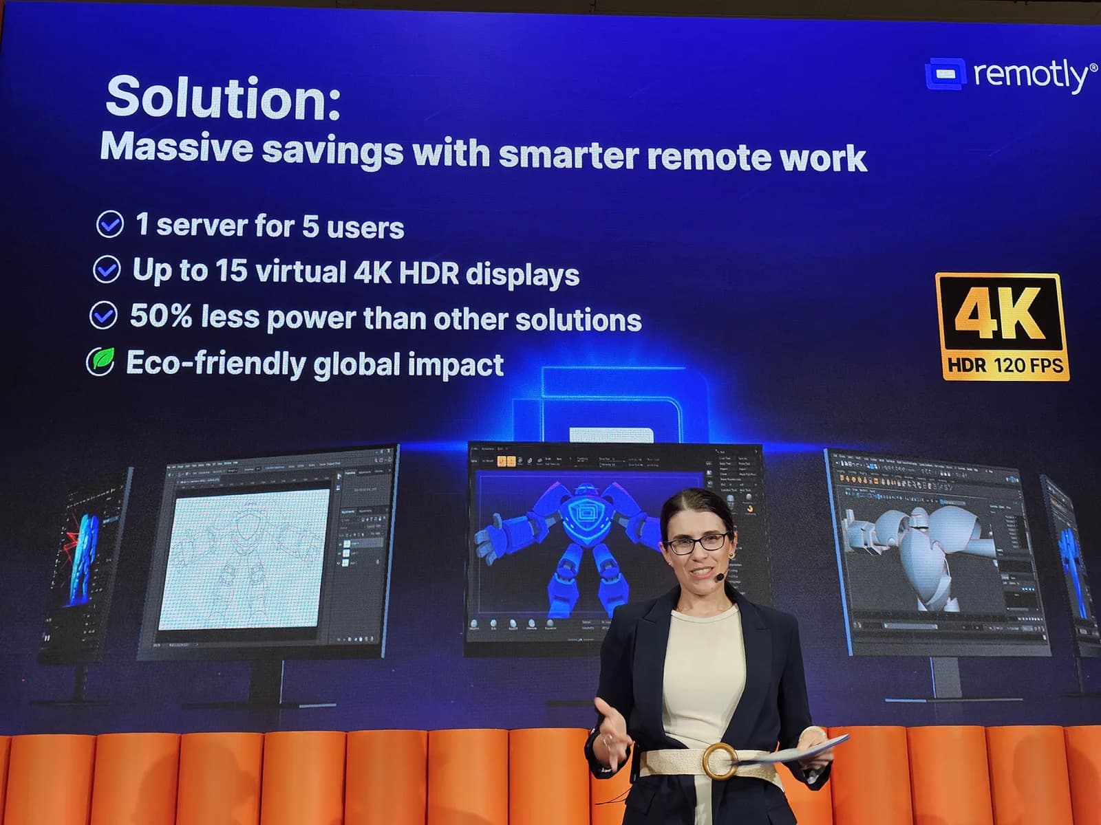 The Remotly team on stage at IBC2025