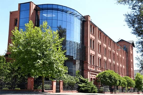 Le bâtiment des bureaux de Mirillis à Zielona Góra